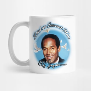 Died an Innocent Man Mug